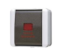 JUNG Bouton d'urgence du chauffage, Bouton + interrupteur, Gris