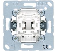 JUNG Bouton-poussoir, Bouton + interrupteur, Gris