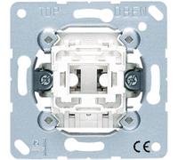 JUNG Bouton-poussoir, Bouton + interrupteur, Gris
