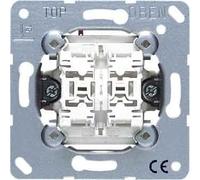 JUNG Bouton-poussoir double, Bouton + interrupteur, Blanc