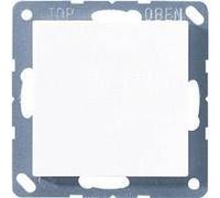 JUNG Cache avec anneau porteur alpin, Bouton + interrupteur, Blanc