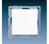 JUNG cache avec anneau porteur crème, Bouton + interrupteur, Blanc