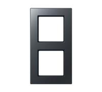 Jung Cadre 2 Compartiment incassable série A Creation Anthracite Mat, 1 pièce, AC 582 BF ANM