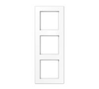 Jung Cadre 3 Prises incassable série A Creation Blanc Alpin, 1 pièce, AC 583 BF WW