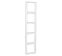 JUNG Cadre, 5-Gang LS 990 Blanc Alpin, LS 985 WW