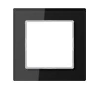 Jung Jung Cadre en verre 1-fach noir horizontal/vertical AC 581 GL Quantité:1