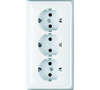Jung CD500 Wall Outlet Box (WCD Switchgear) (Prise européenne) - CD523WW