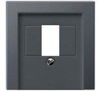 JUNG Couvercle pour USB A569BFPLTANM Chargeur de batterie, cass. Série A anthracite mat, Bouton + interrupteur, Gris