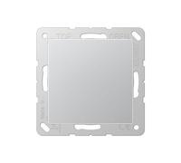 JUNG Couverture aveugle, Bouton + interrupteur, Argent
