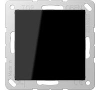 JUNG Couverture aveugle, Bouton + interrupteur, Noir