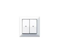 JUNG Couverture, Bouton + interrupteur, Blanc