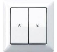 JUNG Couverture, Bouton + interrupteur, Blanc