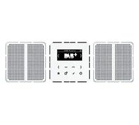 Jung DABCD2WW Smart Radio Dab+ Set Stereo, alpinweiß