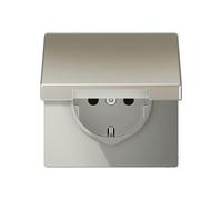 JUNG ES 1520 KL boitier de prise de courant Type F Acier inoxydable