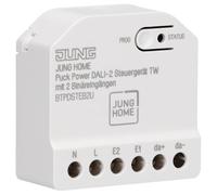JUNG HOME BTPDSTEB2U Puck Power DALI-2 Unité de commande tunable Blanc | DALI Variateur avec 2 entrées binaires Bluetooth
