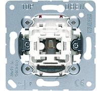 JUNG Interrupteur de contrôle à bascule, Bouton + interrupteur, Argent