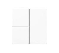 JUNG Jeu de touches, Bouton + interrupteur, Blanc