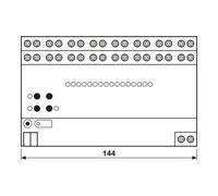 Jung Jung Actionneur de volet KNX REG Boîtier 8TE 2508 REGHE Quantité:1