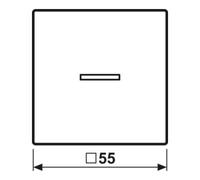 Jung Jung Bascule pour radiateur/interrupteur de secours pour interrupteur de contrôle A 590 H WW Quantité:1