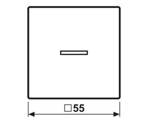 Jung Jung Bascule pour radiateur/interrupteur de secours pour interrupteur de contrôle A 590 H WW Quantité:1