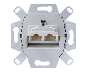 Jung Jung Boîtier de connexion Cat6 2x8 pôles pour 2 prises UAE 8-8 UPOK6 Quantité:1