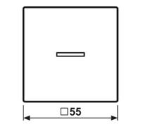 Jung JUNG Bouton-poussoir simple HOME BT AS 17101 P WW Quantité:1
