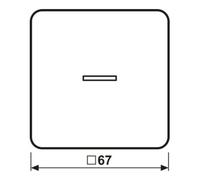 Jung JUNG Bouton-poussoir simple JUNG HOME BT CD 17101 WW Quantité:1