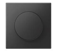 Jung Jung Cache LS1740SWM avec bouton rotatif noir mat plastique Quantité:1