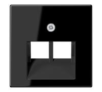 Jung Jung Cache noir pour prise IAE/UAE A 569-2 BFPLUA Quantité:1