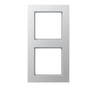 Jung Jung Cadre 2 fois alu niveau/vertical AC 582 AL Quantité:1