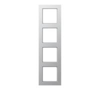 Jung Jung Cadre 4 fois alu niveau/vertical AC 584 AL Quantité:1