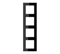 Jung Jung Cadre 4 voies noir horizontal/vertical AC 584 Quantité:1