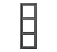 Jung Jung Cadre de recouvrement 3-fach AL2983D aluminium mat 81 × 223 mm Quantité:1