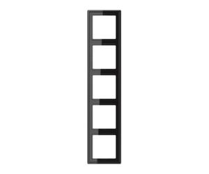 Jung Jung Cadre de recouvrement LS985SW 5-fach 81 × 365 mm noir Quantité:1