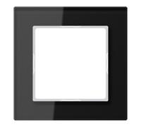 Jung Jung Cadre en verre 1-fach noir horizontal/vertical AC 581 GL Quantité:1