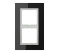 Jung Jung Cadre en verre 2 fois noir horizontal/vertical LSP 982 GL Quantité:1