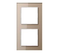 Jung Jung Cadre en verre 2x champ niveau horizontal/vertical AC 582 GL CH Quantité:1