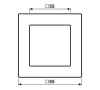 Jung Jung Cadre simple A 550 A5581BFWWM Quantité:1