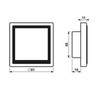 Jung Jung Contrôleur de pièce KNX LS TOUCH 459 D1 S SWM Quantité:1