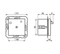 Jung Jung Disjoncteur différentiel FI 16A 250V 30mA A 5530 FIB WW Quantité:1