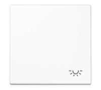 Bascule symbole éclairage Jung LS 990 L WW blanc-alpin