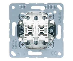 Jung Jung Interrupteur double-poussoir Multi-Switch avec 2x2 contacts fermés 532-4 U Quantité:1