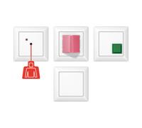 Jung Jung Kit d'appel d'urgence aws complet avec cadre NRS AS 0834 WW Quantité:1