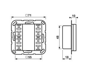 Jung JUNG KNX Module capteur tactile 2f Universal A 52921 ST Quantité:1