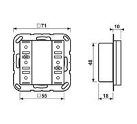 Jung Jung KNX Module capteur tactile 3f Universal A 52931 ST Quantité:1