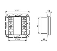 Jung Jung KNX Module capteur tactile 4f Universal A 52941 ST Quantité:1