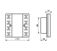 Jung Jung Module capteur tactile Standard 4 fois LS 5074 TSM Quantité:1