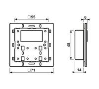 Jung Jung Module de contrôle de pièce compact KNX 4093 KRM TS D Quantité:1