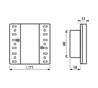 Jung Jung Module d'extension de capteur tactile Universal 3 voies LS 5093 TSEM Quantité:1