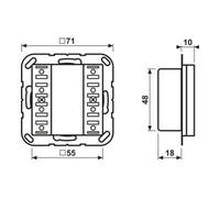 Jung Jung Module d'extension de capteur tactile universel 4 fois A 5094 TSEM Quantité:1